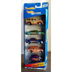 2000 Hot Wheels HOTWHEELS.COM Tampos 5 CAR GIFT PACK Collector #25371 1:64 China